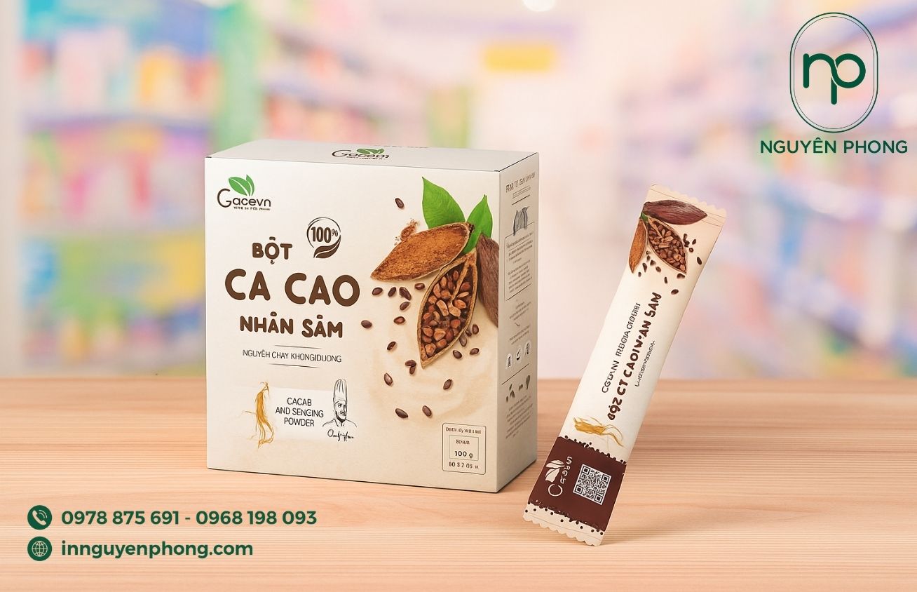 In hộp giấy đựng bột cacao theo yêu cầu – Đậm chất riêng thương hiệu